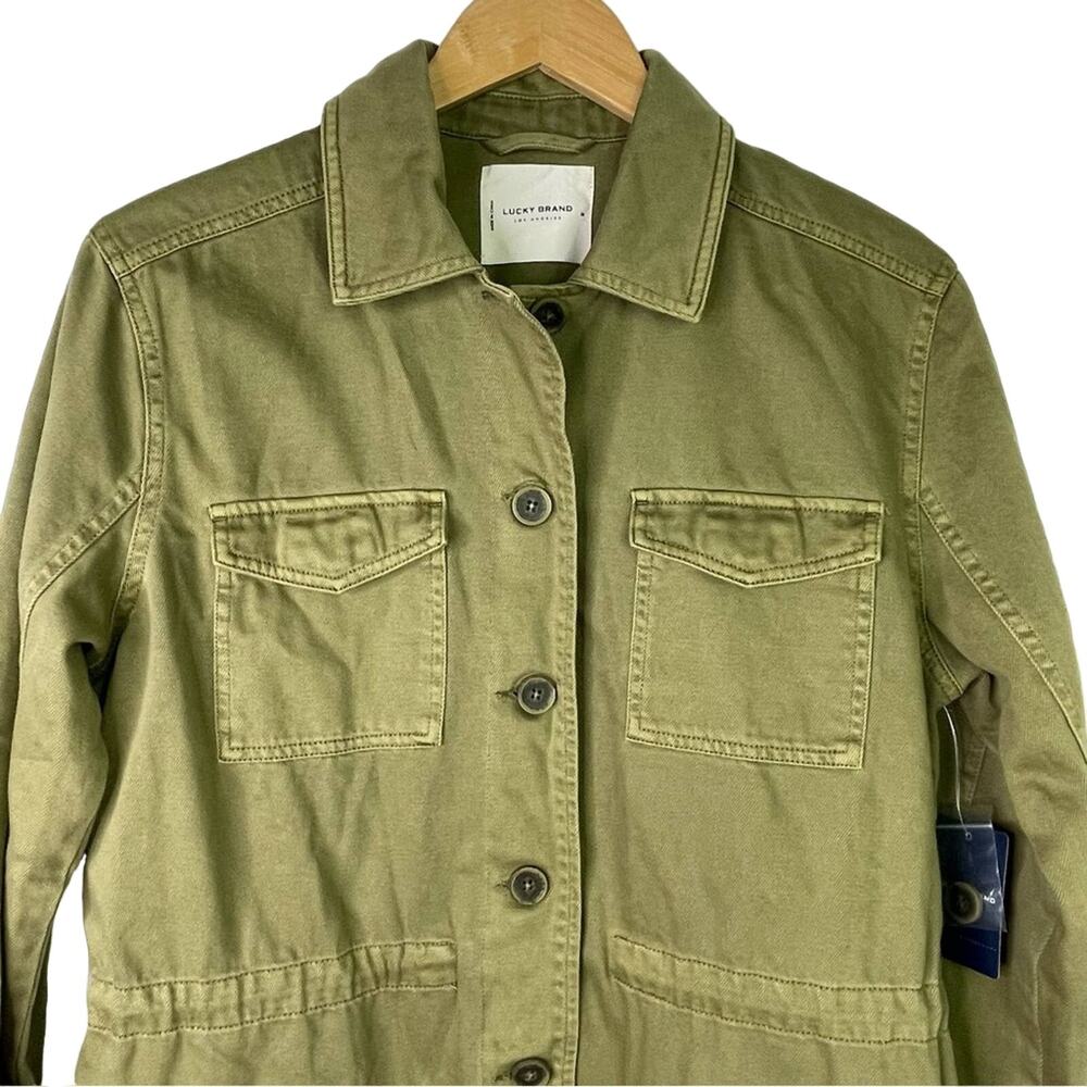 Lucky Brand Army Green Chore Jacket Medium Utility New - Picture 5 of 14